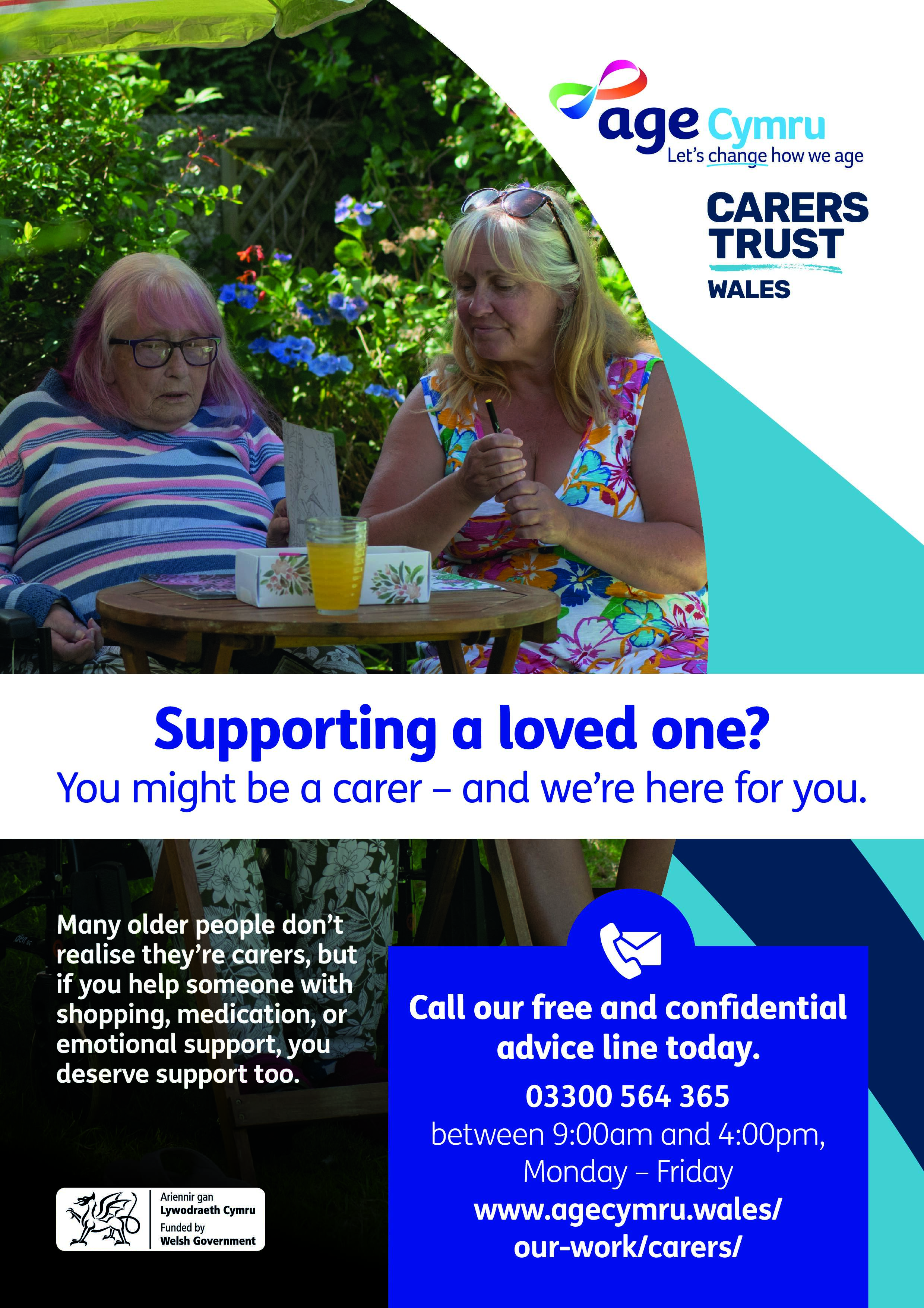Age Cymru Older Carers Telephone Advice Line